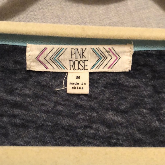 Navy/turquoise baseball t shirt - Picture 2 of 2